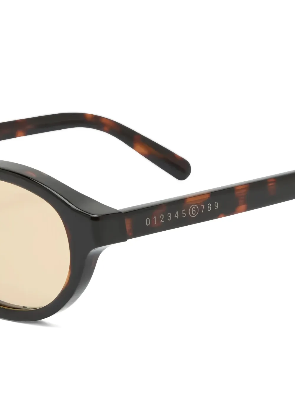  Retrosuperfuture X Mm6 Oval-frame Sunglasses - Brown 