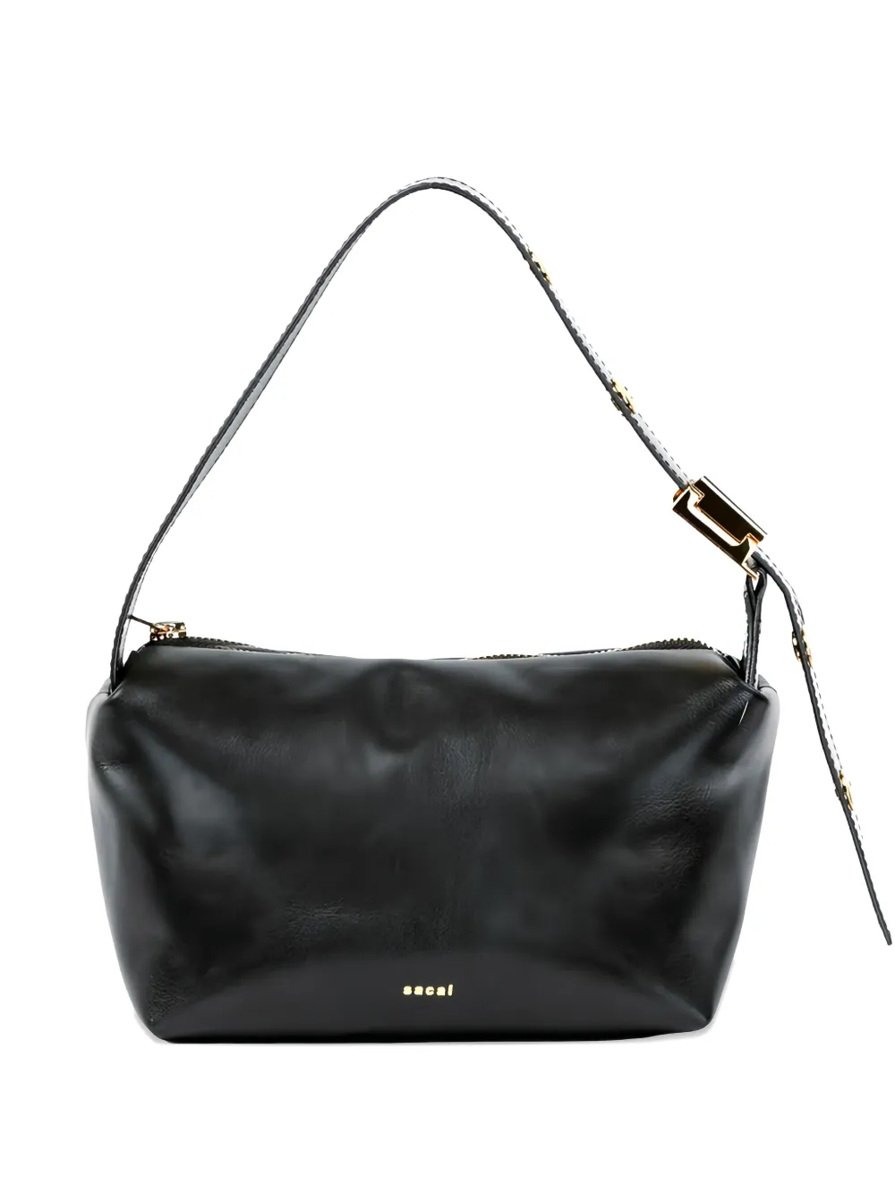 sacai zip shoulder bag - Schwarz