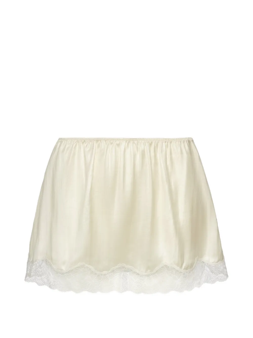 Magda Butrym Gonna con bordo di pizzo - Bianco