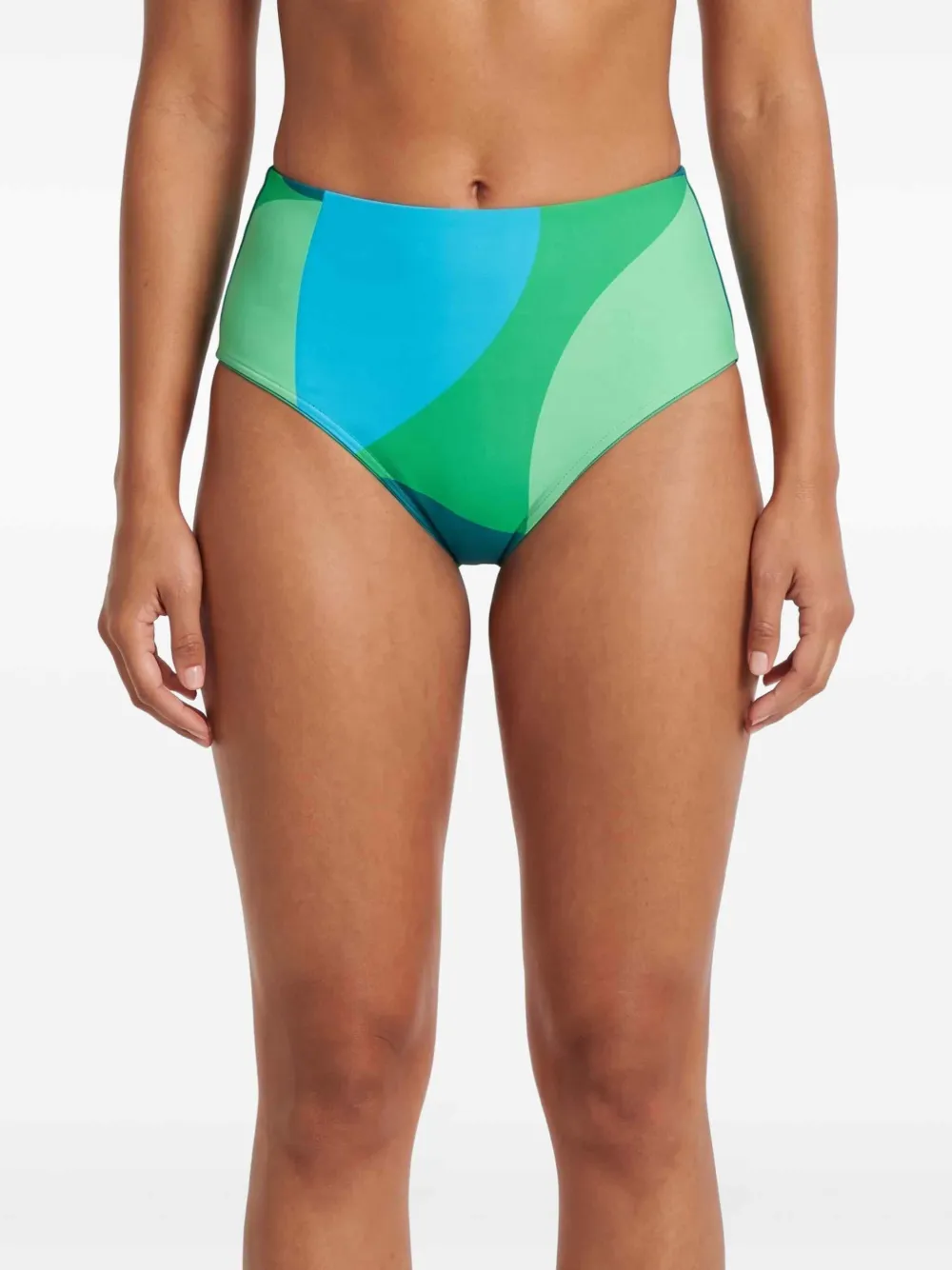 Seafolly Bikinislip met geometrische print Blauw