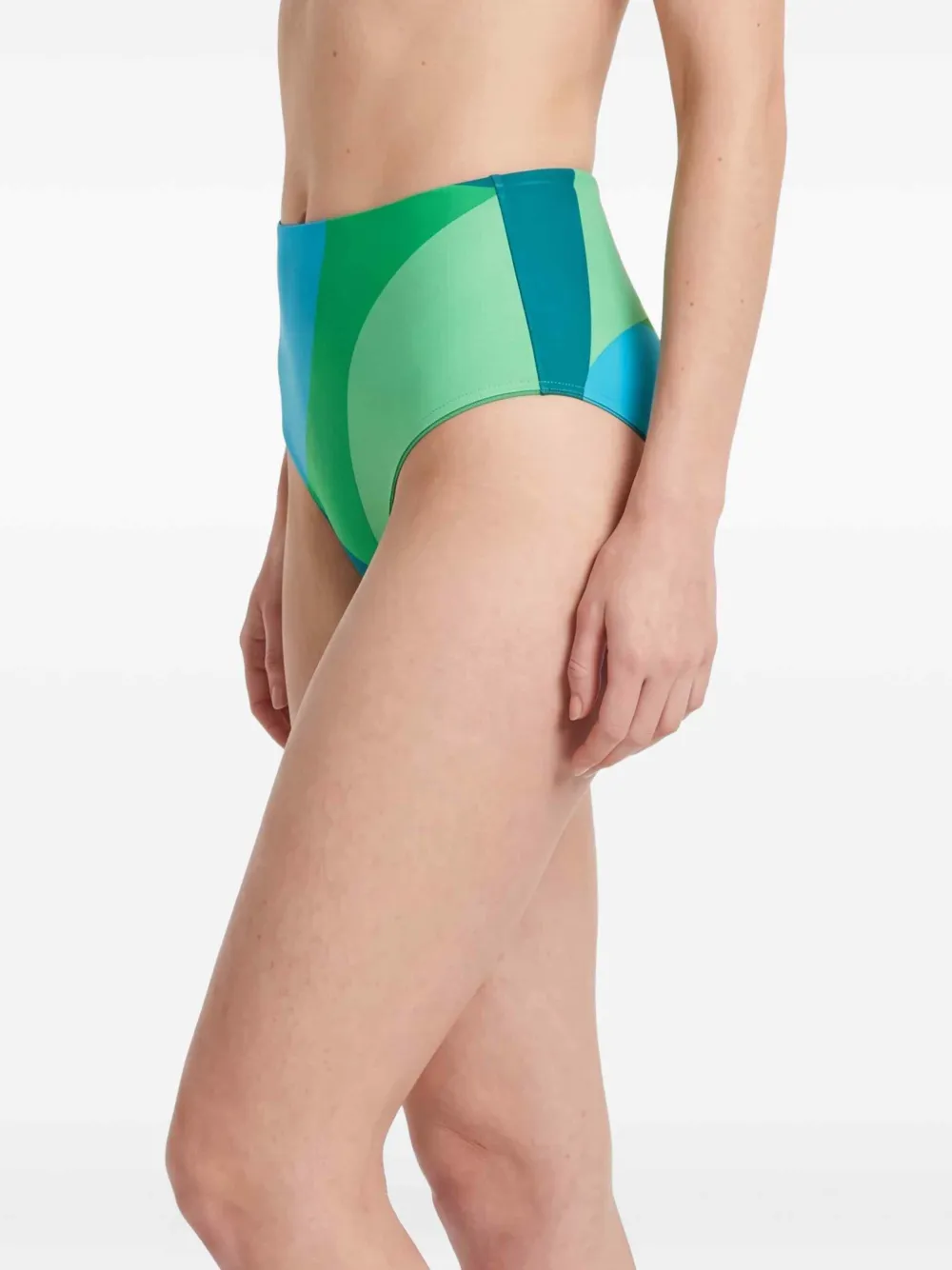 Seafolly Bikinislip met geometrische print Blauw