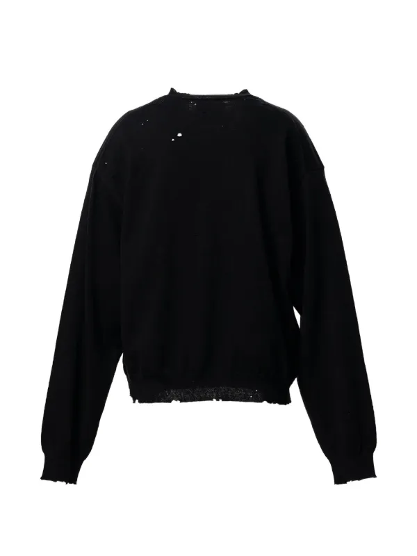 Maison MIHARA YASUHIRO distressed-effect Knitted Sweatshirt