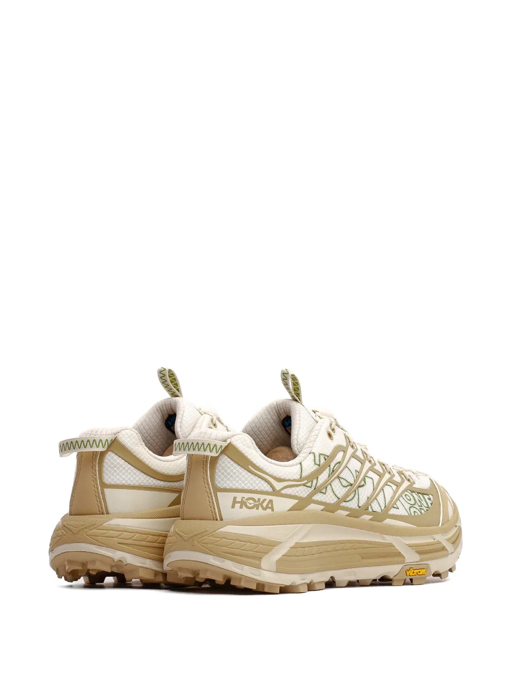 HOKA Sneakers met patroon Beige