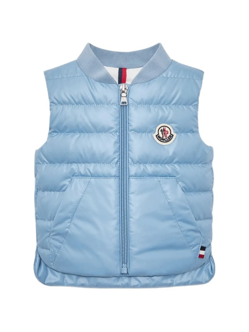 Moncler Enfant Rezzan gewatteerde bodywarmer Blauw