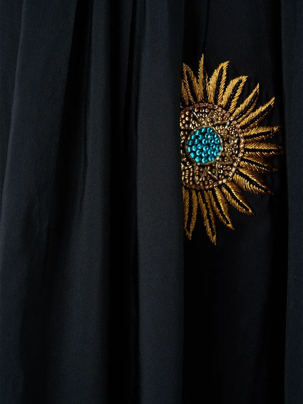  Camilla Belted Taffeta Skirt - Black 