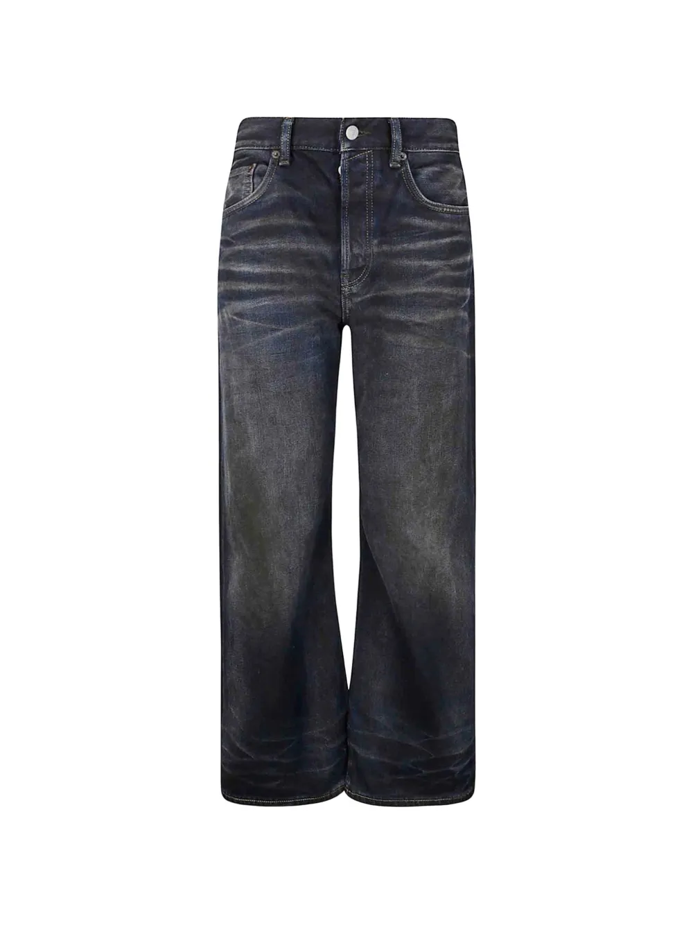 Acne Studios whiskering-effect jeans - Blu