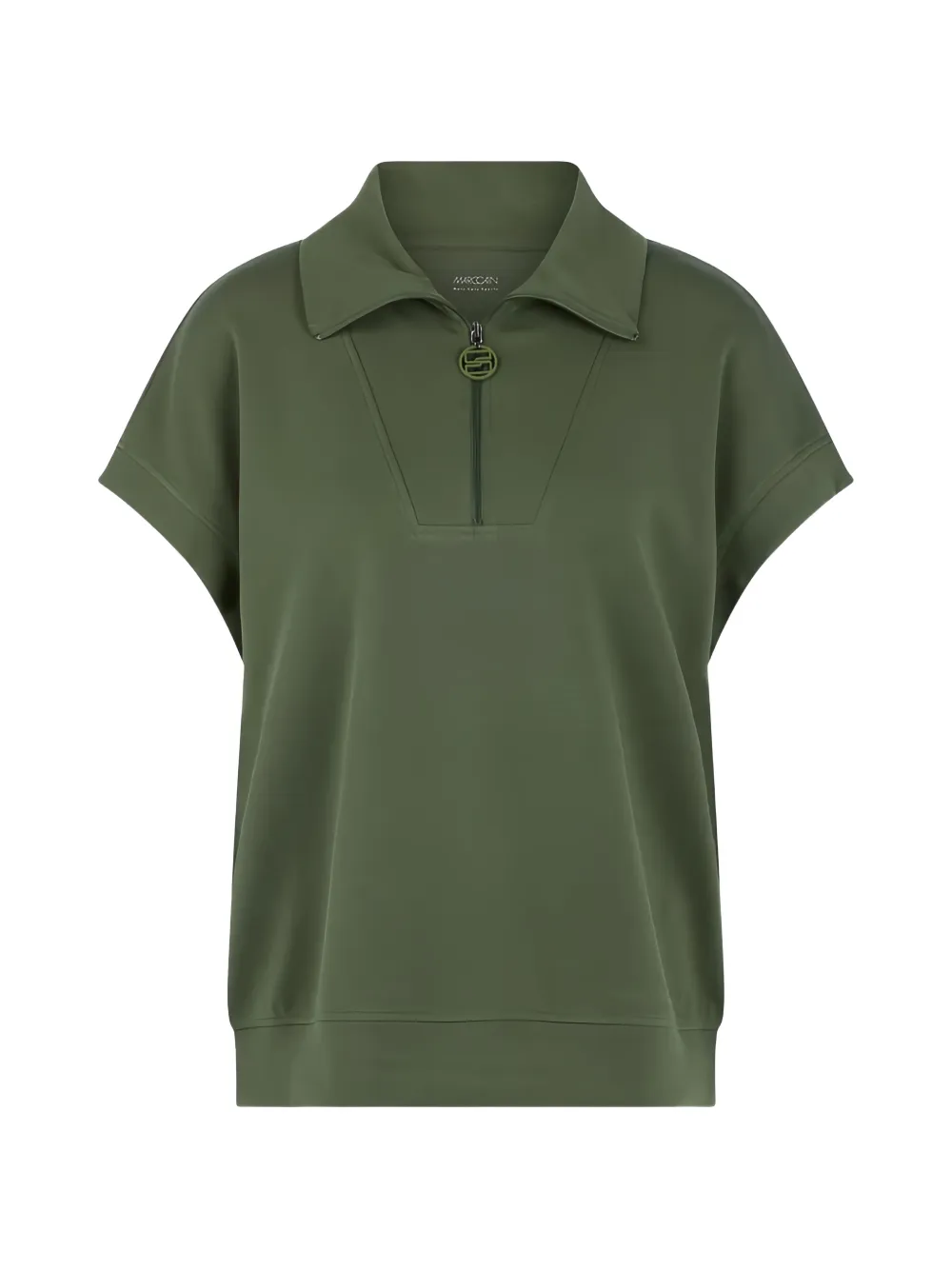 MARCCAIN zip-up polo shirt - Grün