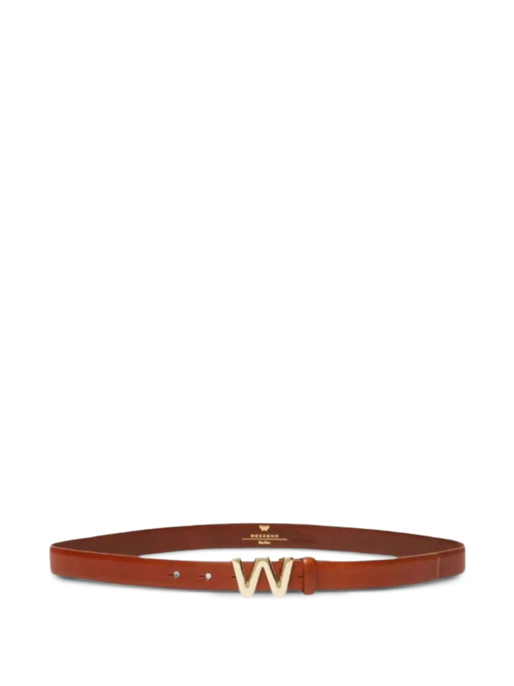Weekend Max Mara buckle leather belt - Marrone