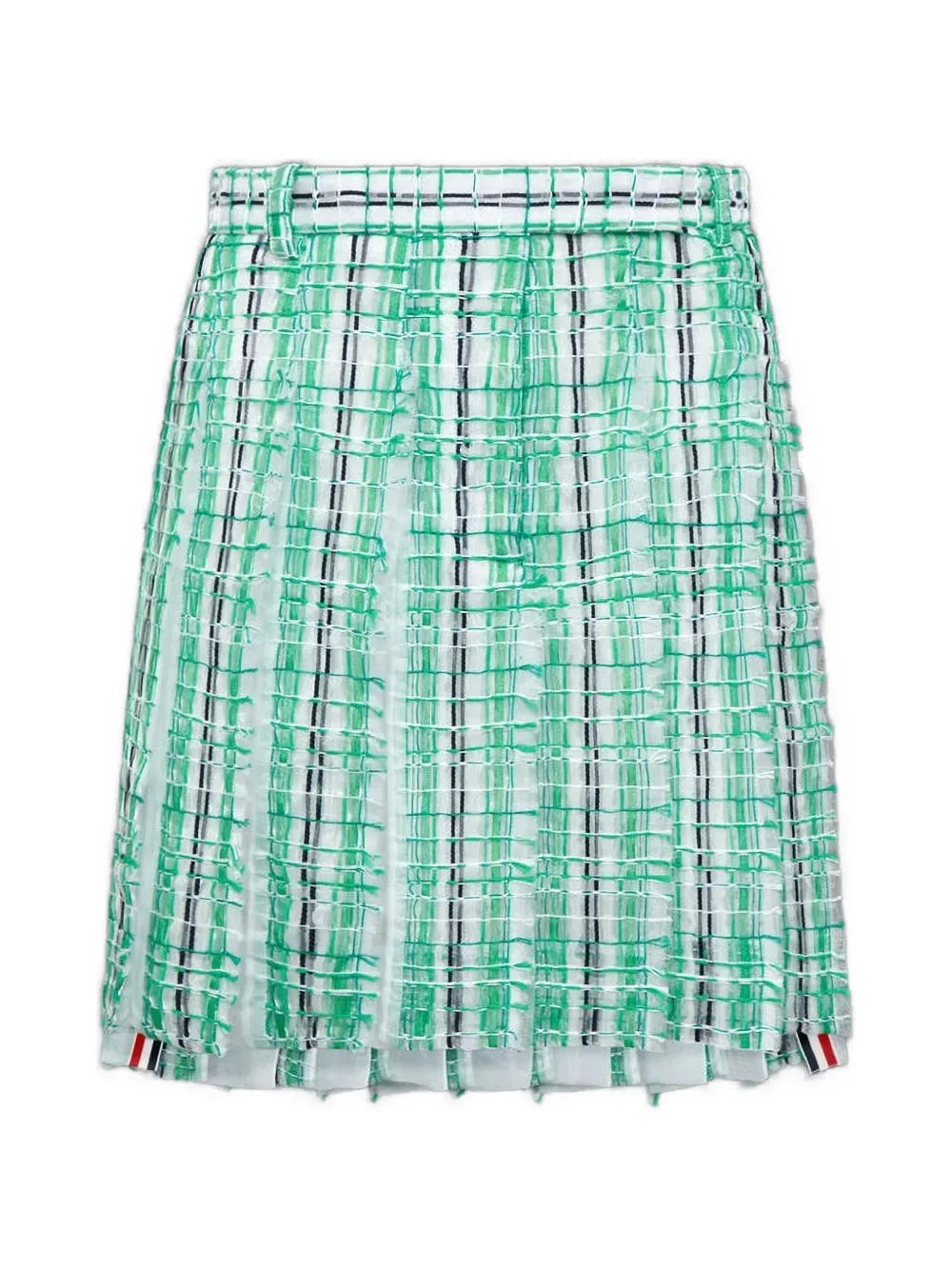 Thom Browne striped pleated skirt - Grün