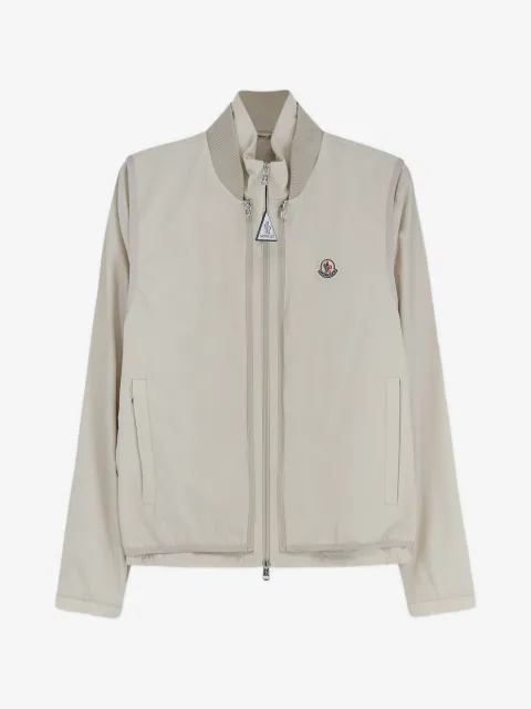 Moncler chamarra con cierre y logo