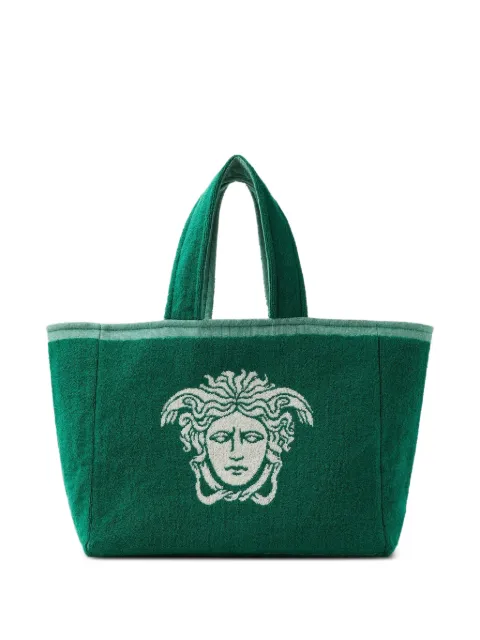 Versace Medusa-motif terry tote bag