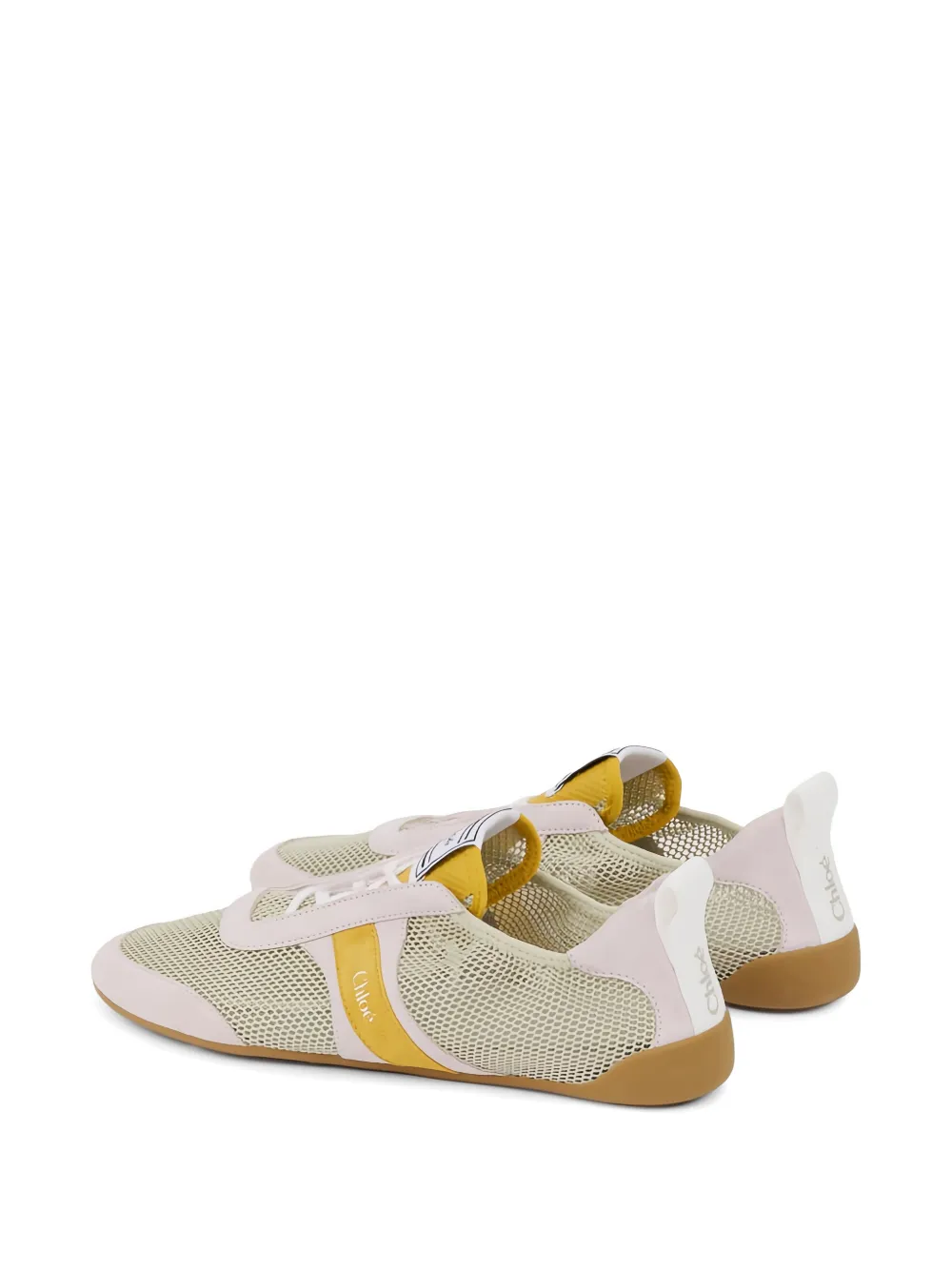 Chloé Kick sneakers met logodetail Beige