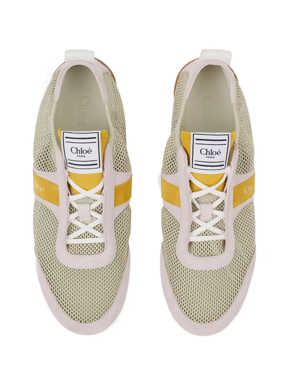 Chloé Kick sneakers met logodetail Beige