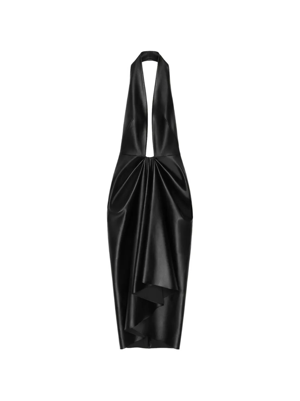 Givenchy 垂坠感皮质中长连衣裙 | 黑色 | Image 1
