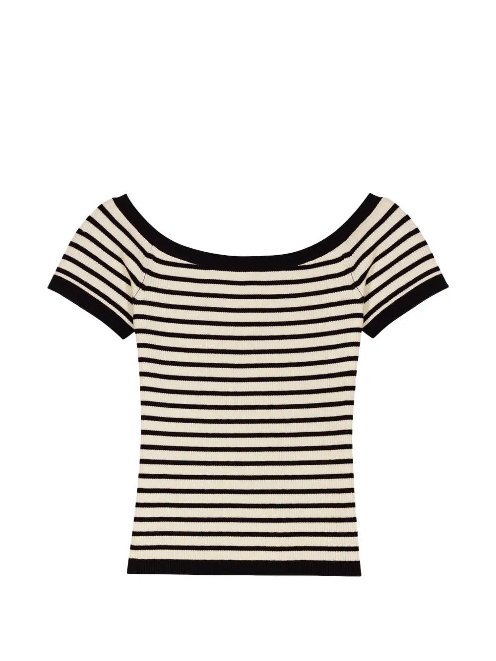 Maje striped short-sleeve T-shirt - Toni neutri