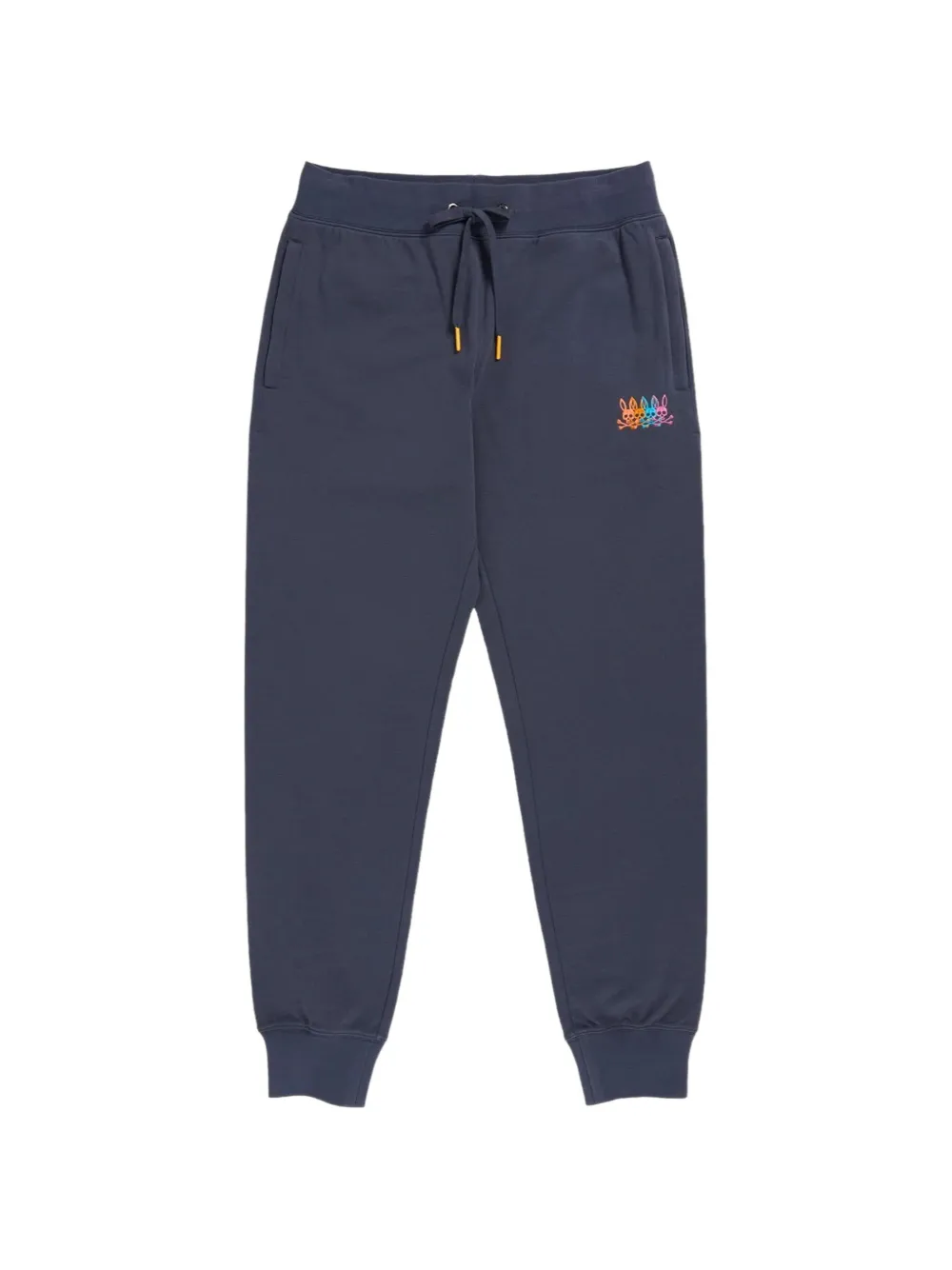 Psycho Bunny logo-embroidered trousers - Blau