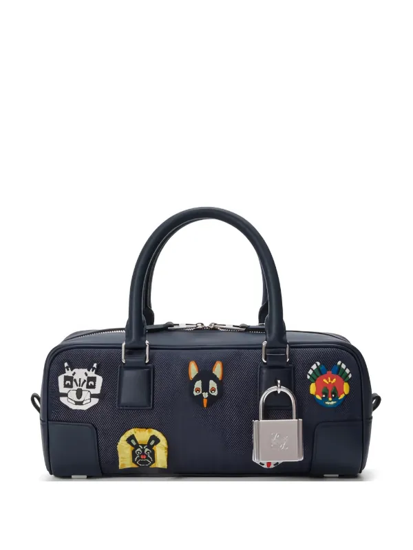 LOEWE x Louis Wain Amazona 23 デニムハンドバッグ | ブルー 