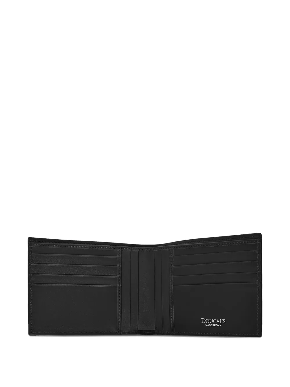  Doucal's Palmellato Leather Wallet - Black 