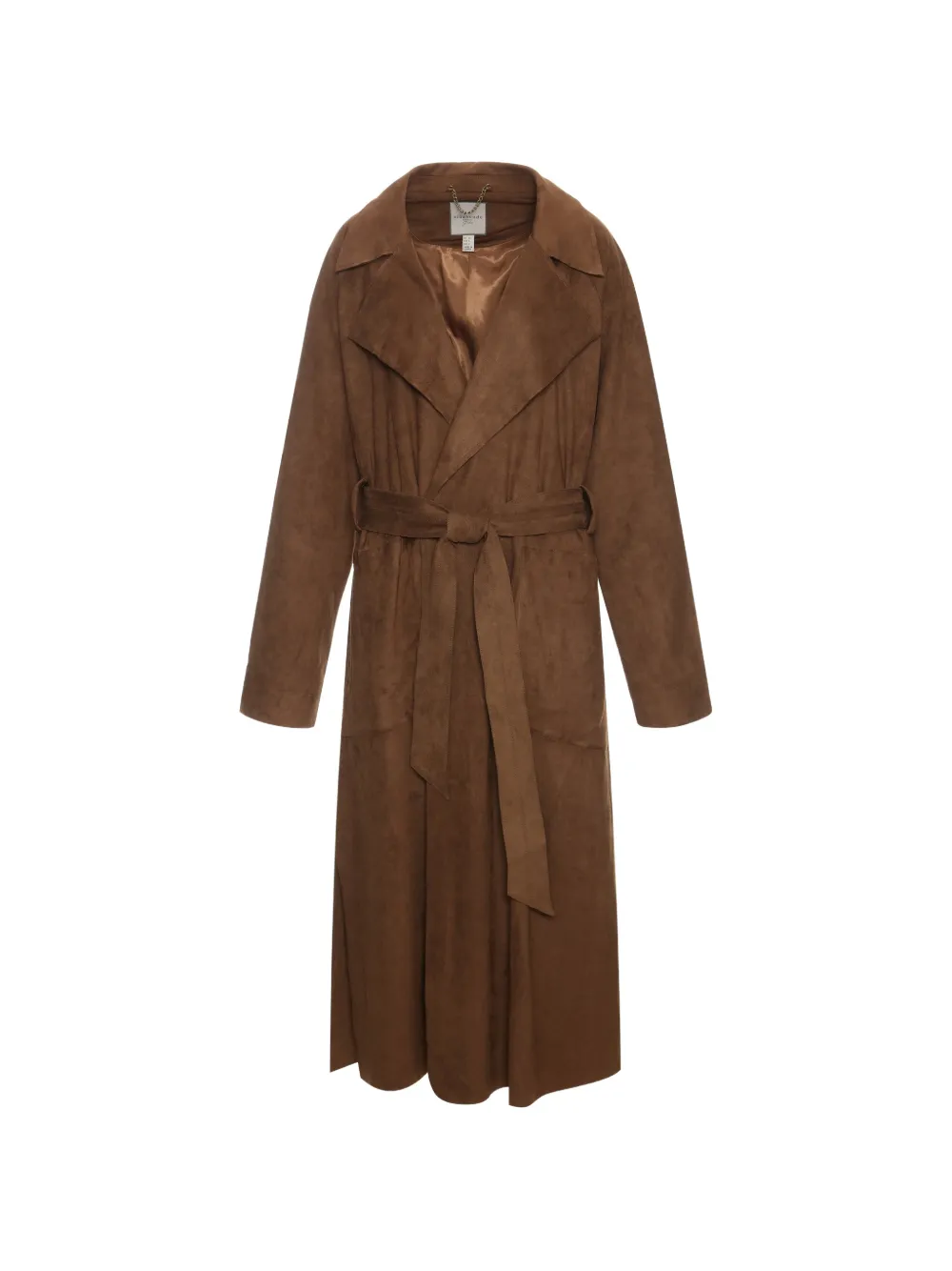Urbancode faux-suede trenchcoat - Marrone