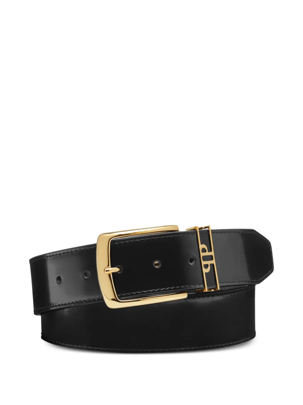 Philipp Plein logo-detail leather belt - Nero