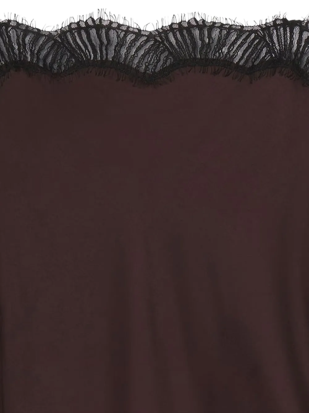  A.l.c. Lace-trim T-shirt - Brown 