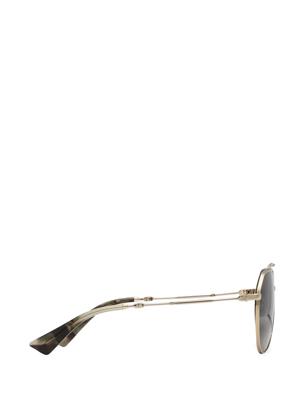  Dolce & Gabbana Eyewear Stefano Pilot-frame Sunglasses - Gold 