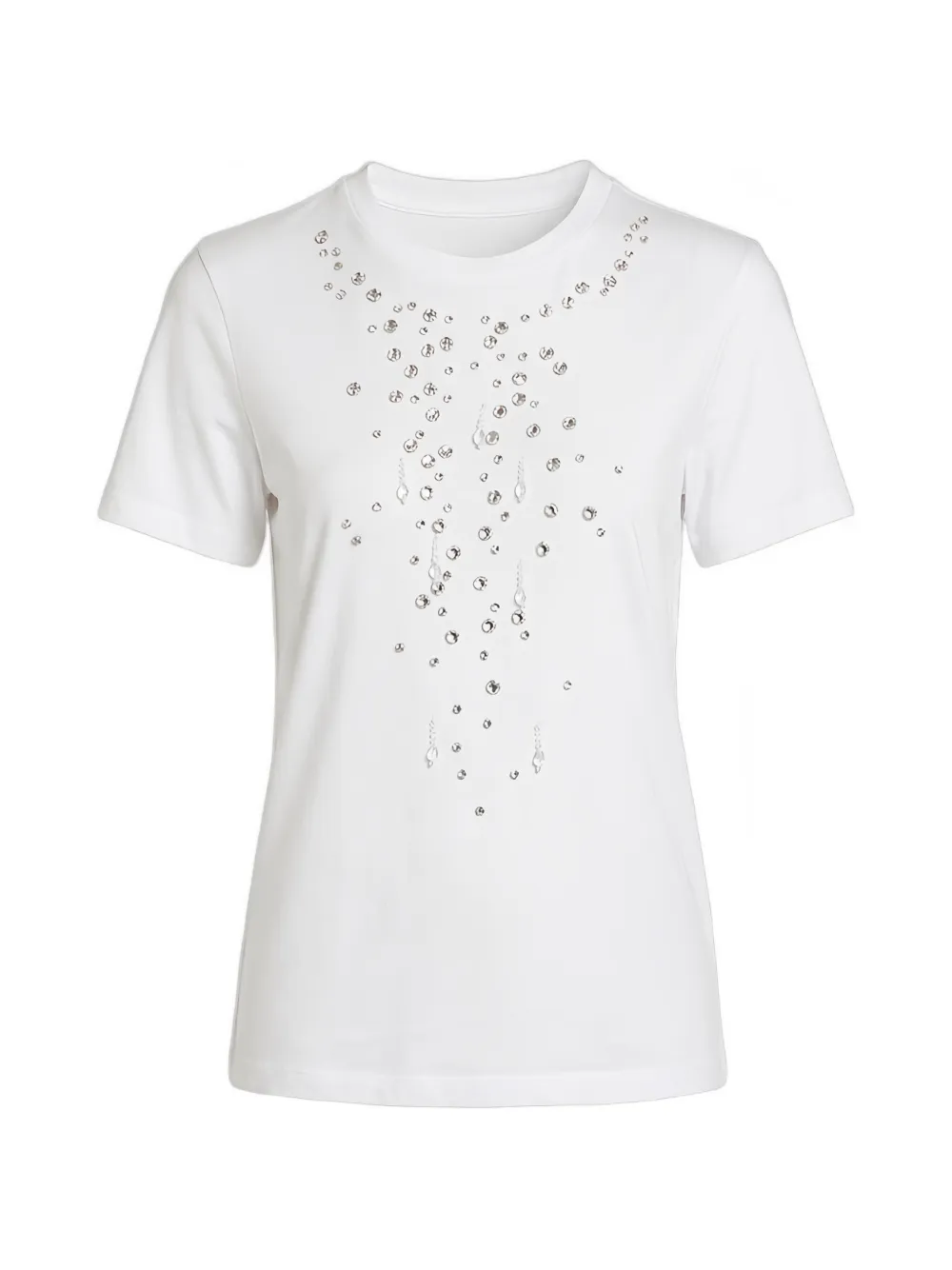 Marella Bianca Embellished T-shirt In White