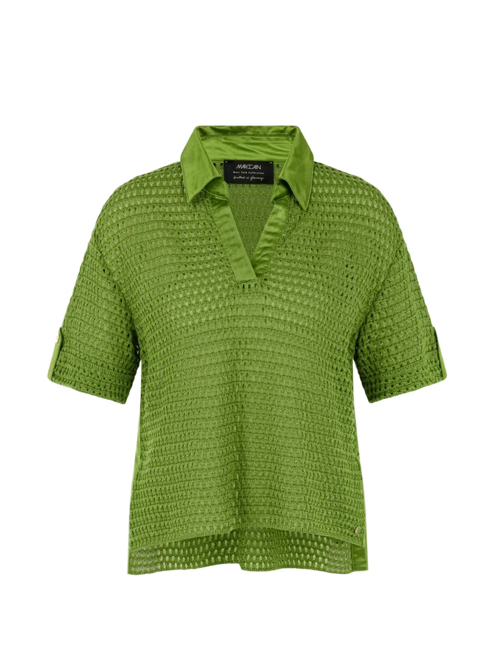 MARCCAIN V-neck knitted top - Verde