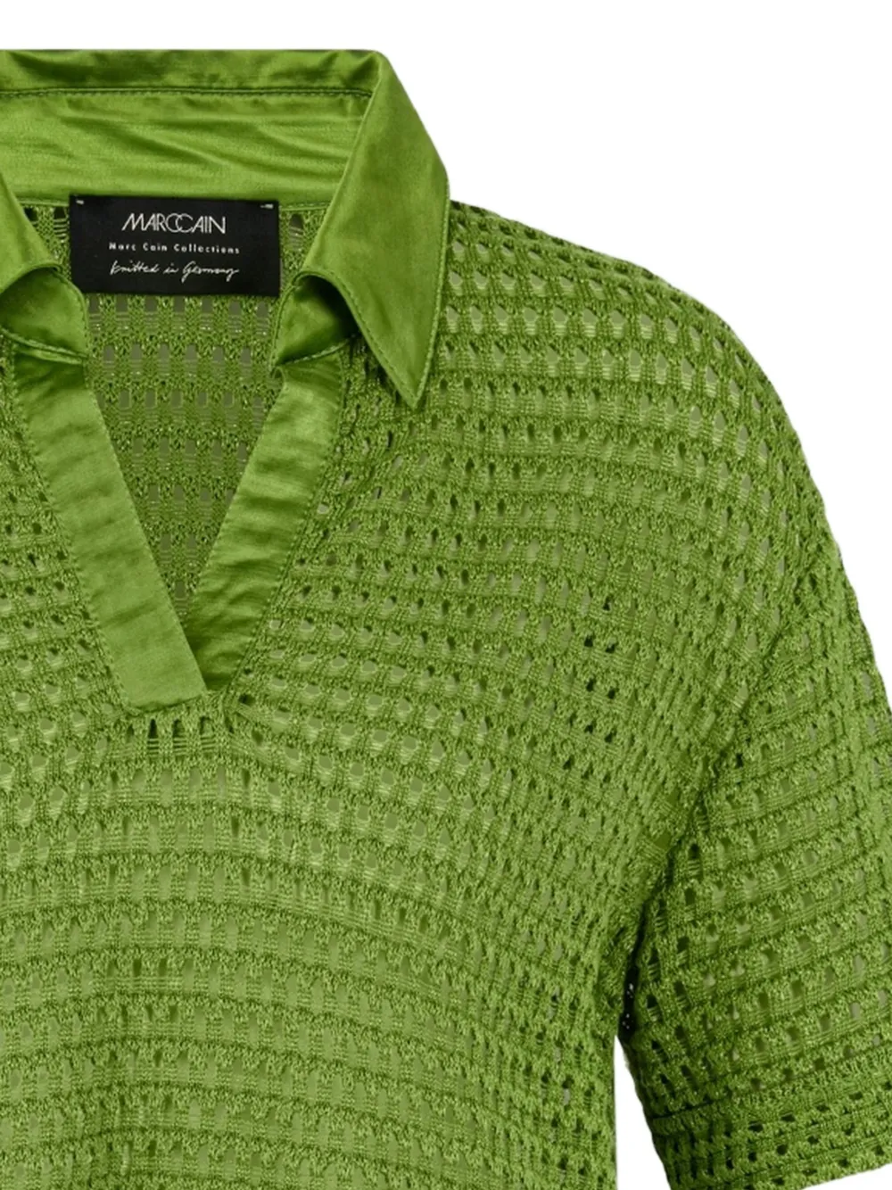 Marccain V-neck Knitted Top - Green 