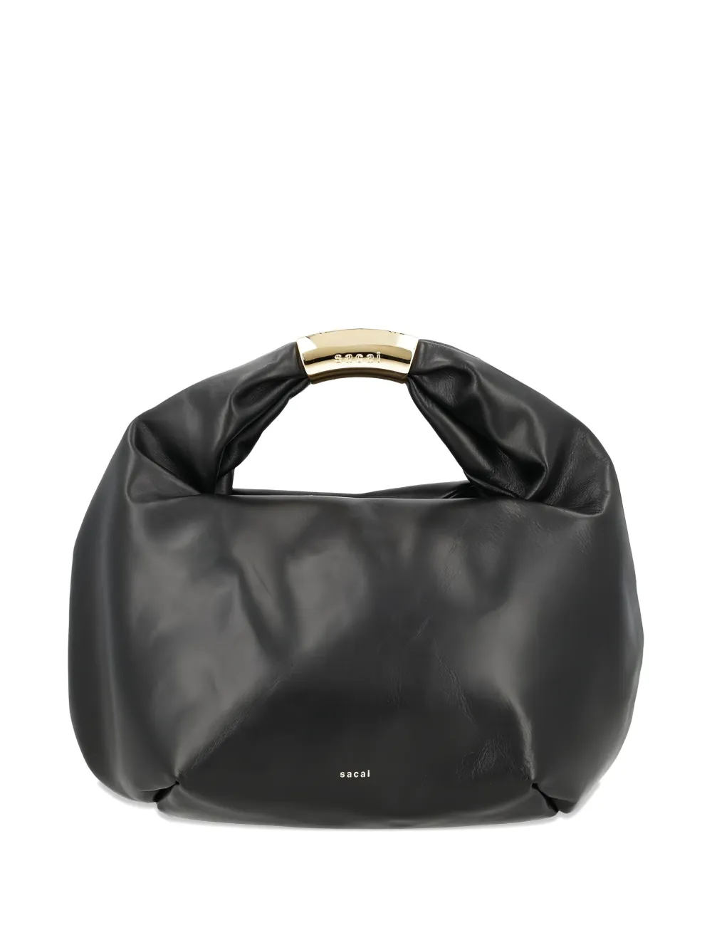 sacai round-handle shoulder bag - Black