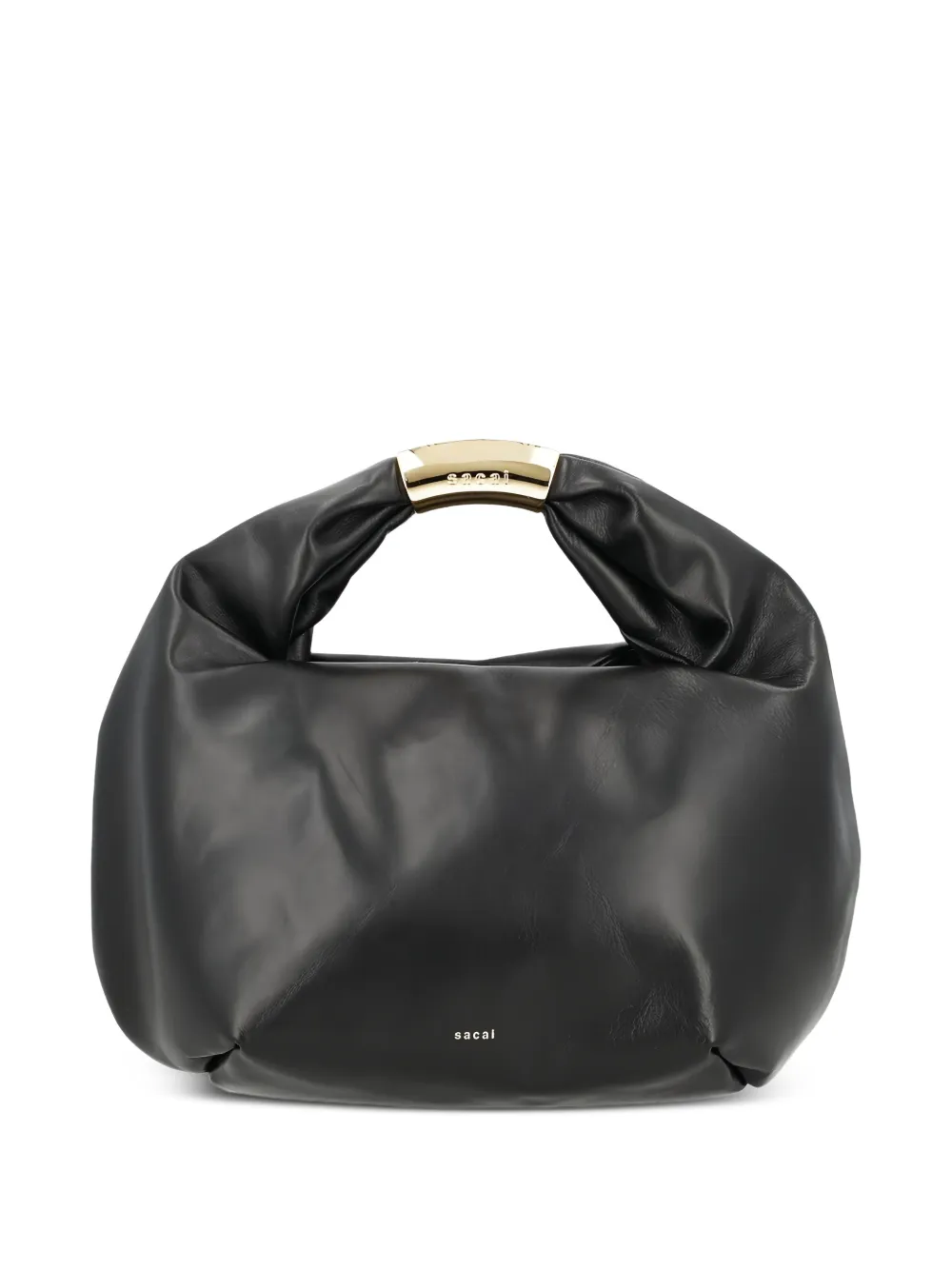 sacai round-handle shoulder bag - Black