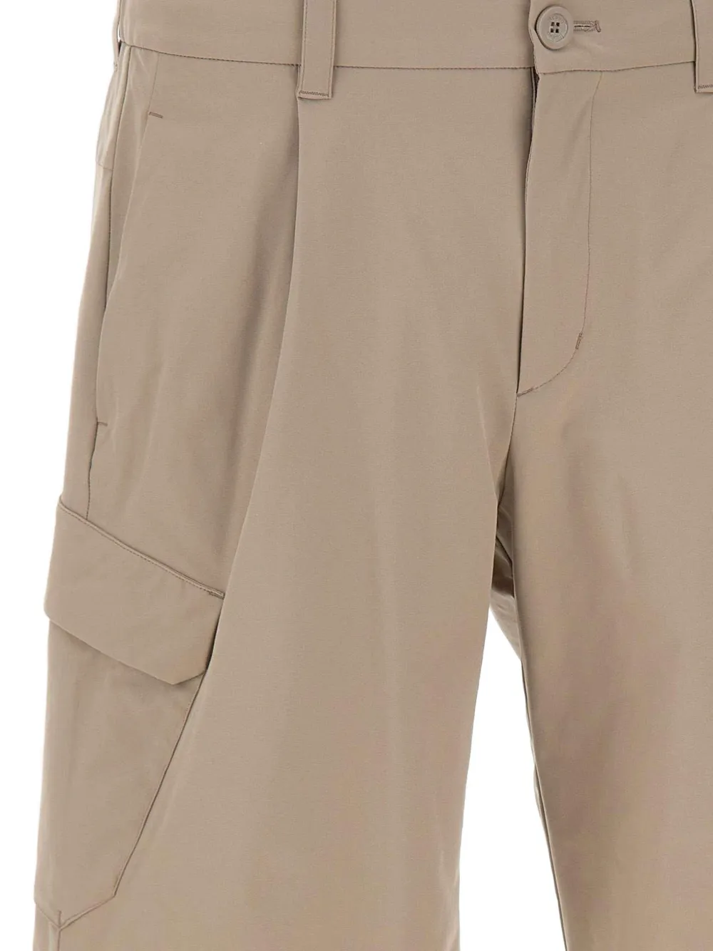 Herno Geplooide cargo shorts Beige