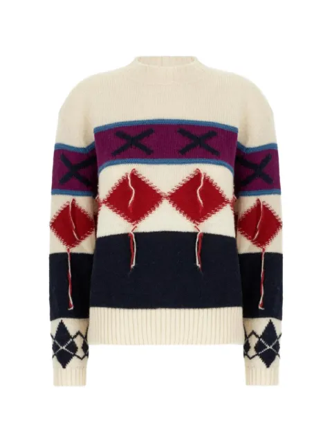 Iceberg Suéter gola redonda com padronagem geométrica