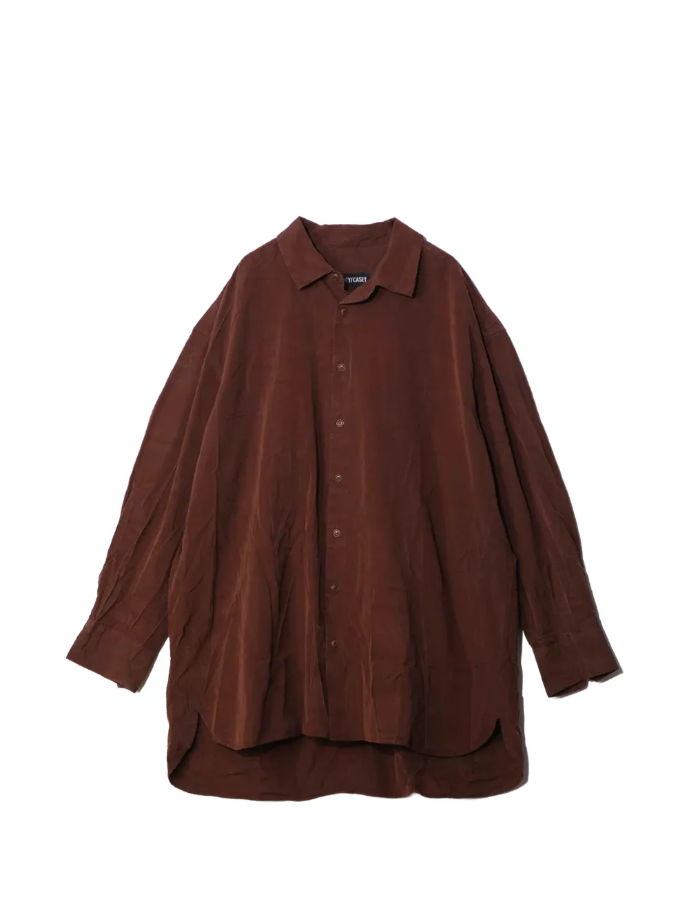 Casey Casey Long-sleeved Shirt In Brown
