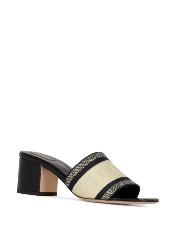 Gucci logo-band Sandals | Neutrals | FARFETCH