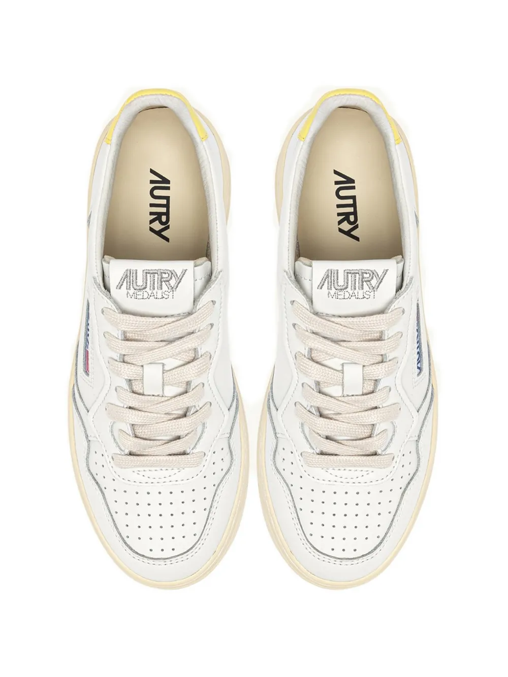 Autry Medalist Low leren sneakers Wit