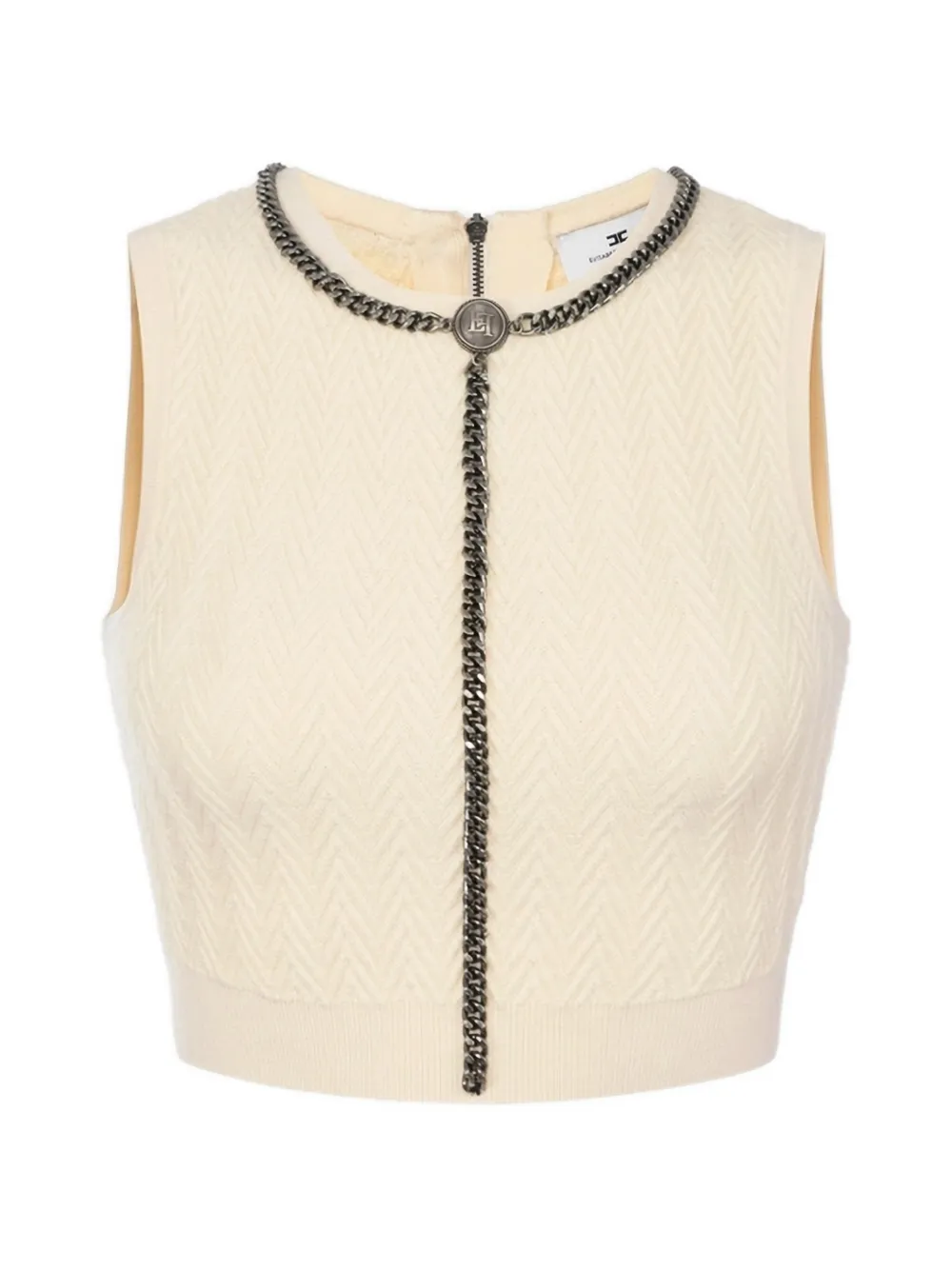Elisabetta Franchi chain-trim top - Toni neutri