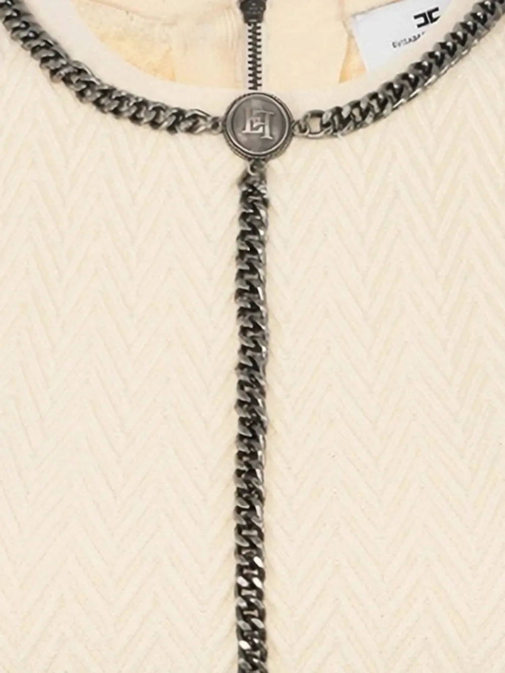  Elisabetta Franchi Chain-trim Top - Neutrals 