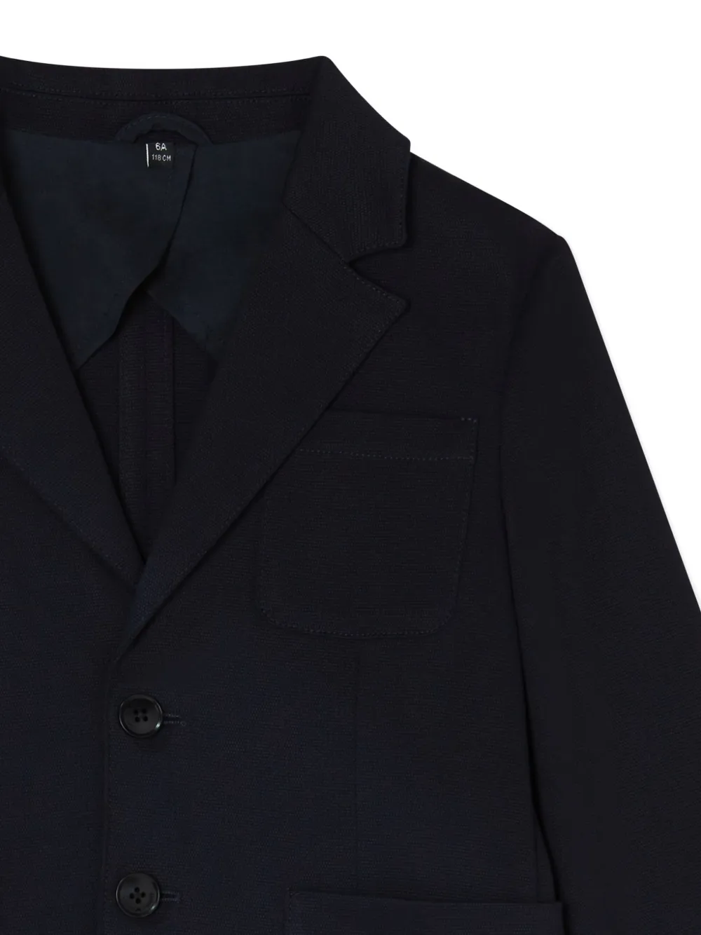 Emporio Armani Kids Jack met opgestikte zakken Blauw