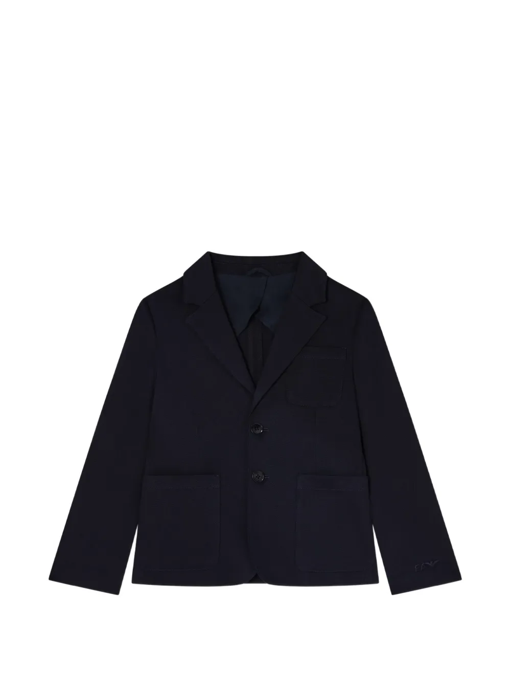 Emporio Armani Kids patch pocket jacket - Blau