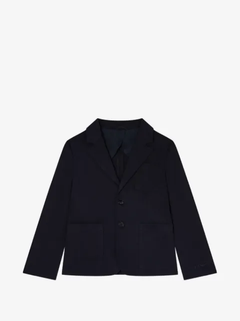Emporio Armani Kids chamarra con bolsillos de parche