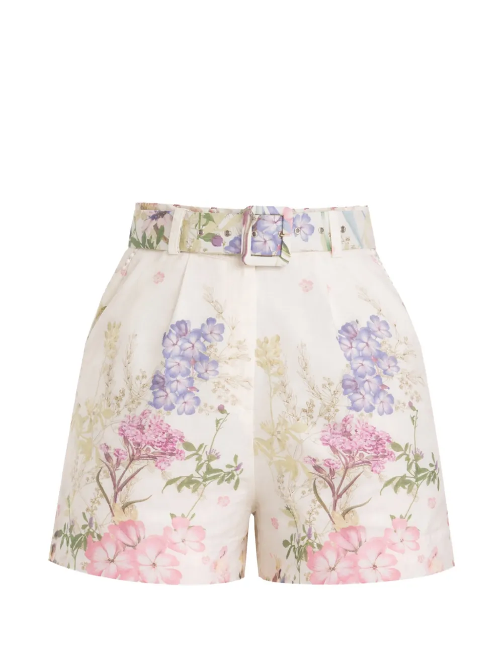 Charo Ruiz Ibiza Pansy belted shorts - Toni neutri