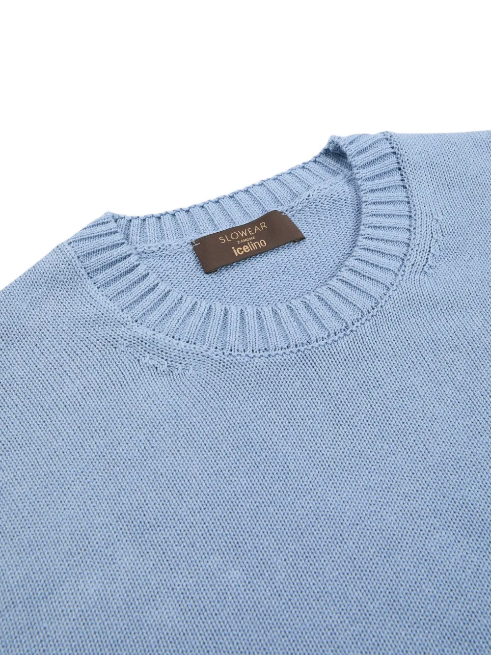  Slowear Pull à Col Rond - Bleu 