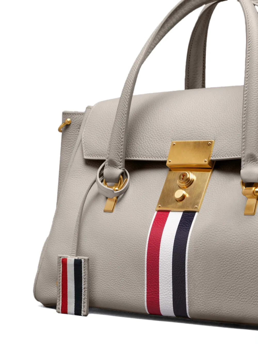 Thom Browne Bolton tas met RWB-streep Wit