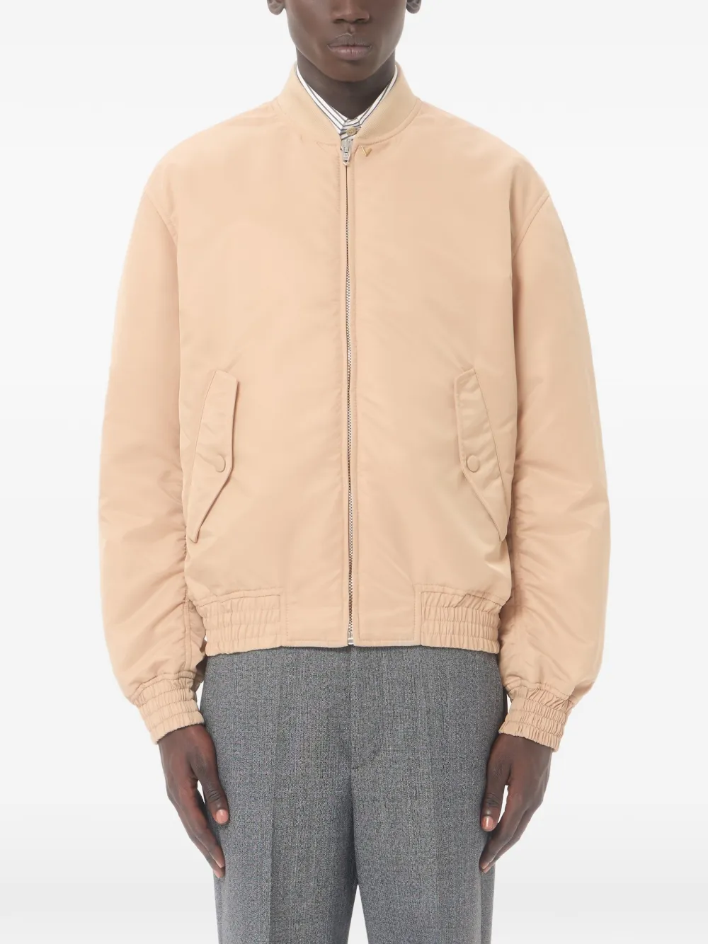 Valentino Garavani Bomberjack met rits Beige