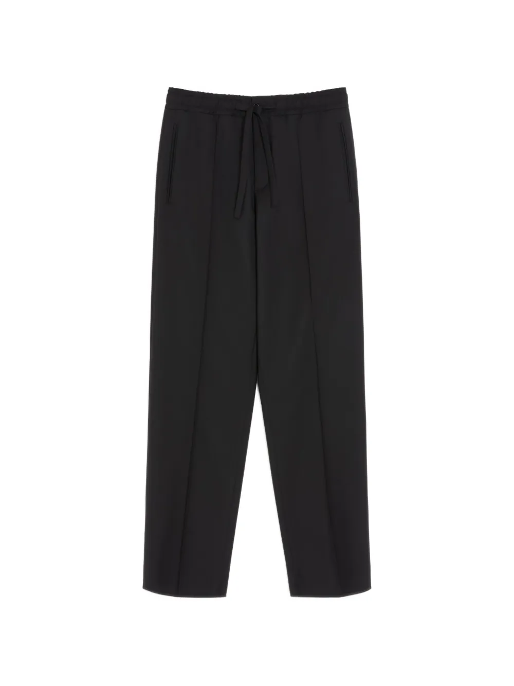 Valentino Garavani Pantaloni in lana con ricamo VLogo - Nero