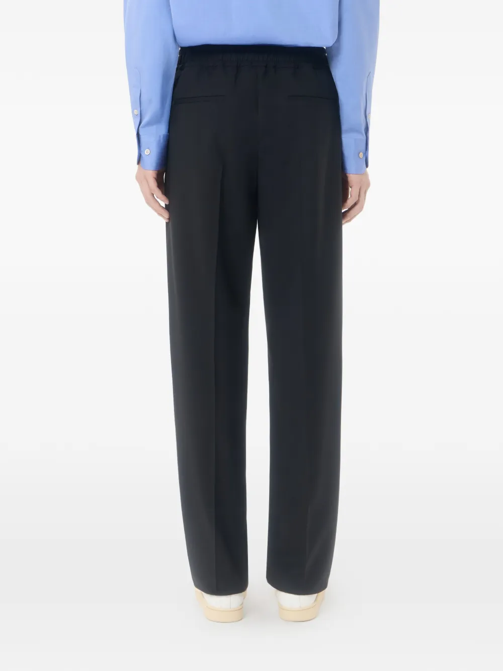 Valentino Garavani VLogo Signature wollen broek met trekkoord Zwart