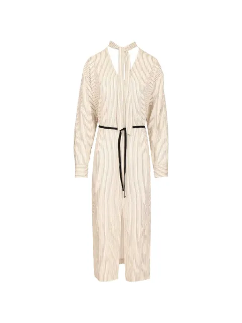 Barena striped tie-neck dress