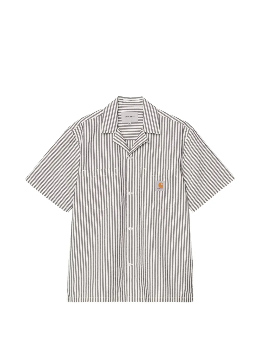 Carhartt WIP S/S Leavel striped shirt - Bianco