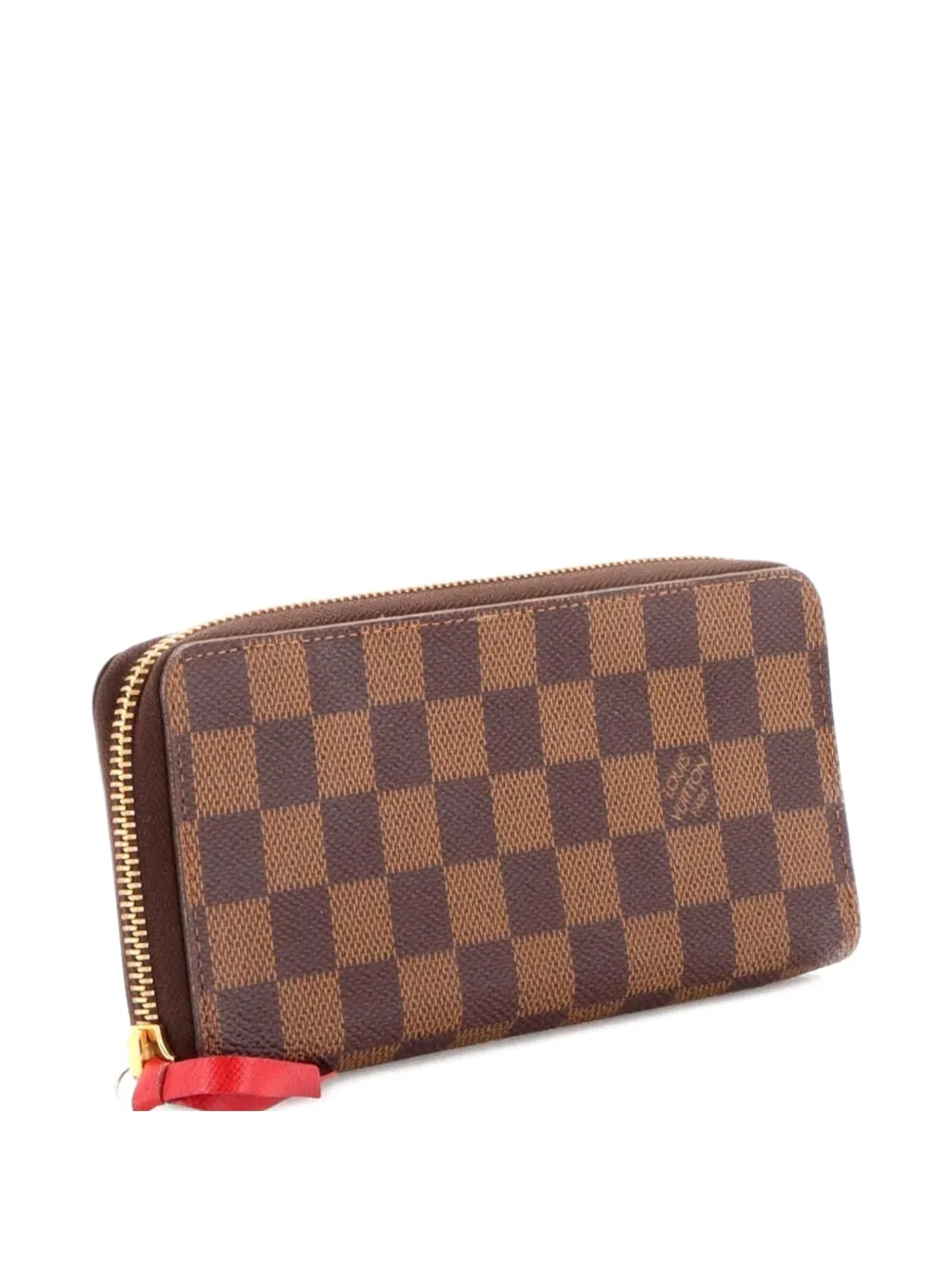 Louis Vuitton Pre-Owned Portafoglio Clémence piccolo in tela Damier - Marrone